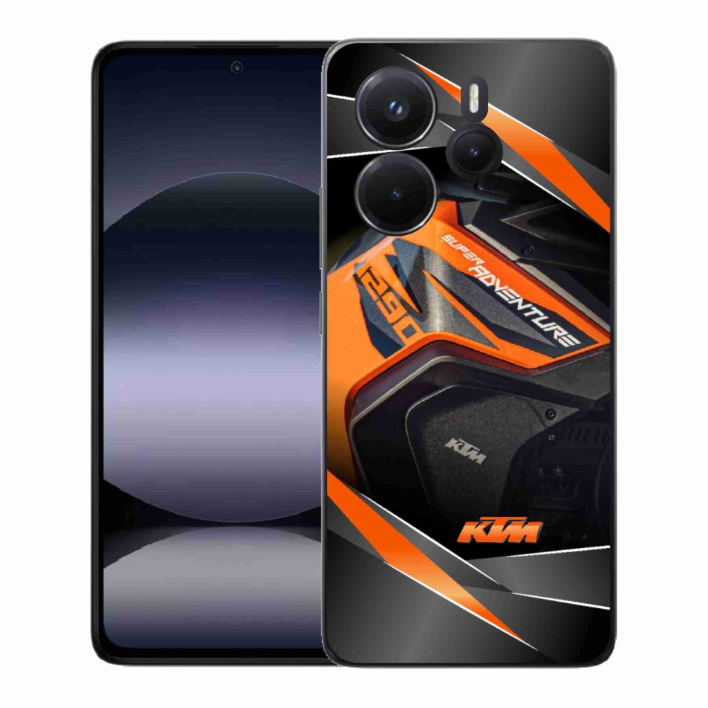 Gelový kryt mmCase na Xiaomi Redmi Note 14 - motorka ktm
