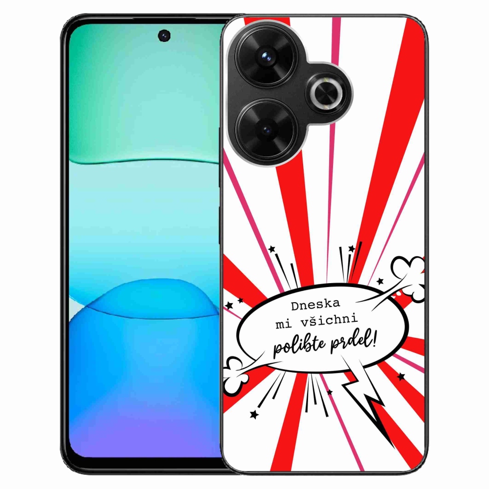 Gelový kryt mmCase na Xiaomi Redmi 13 4G/Poco M6 4G  - vtipný text 15 bílé pozadí