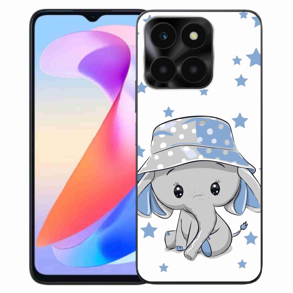 Gelový kryt mmCase na Honor X6a - modrý slon
