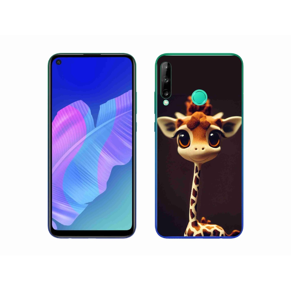 Gelový kryt mmCase na Huawei P40 Lite E - malá žirafa