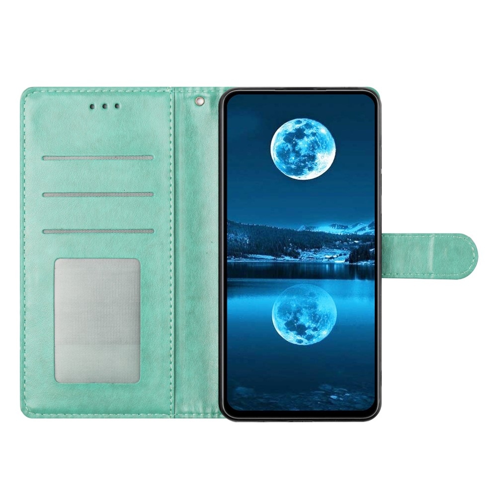 Clots knížkové pouzdro na Samsung Galaxy S25 Edge - modrozelené