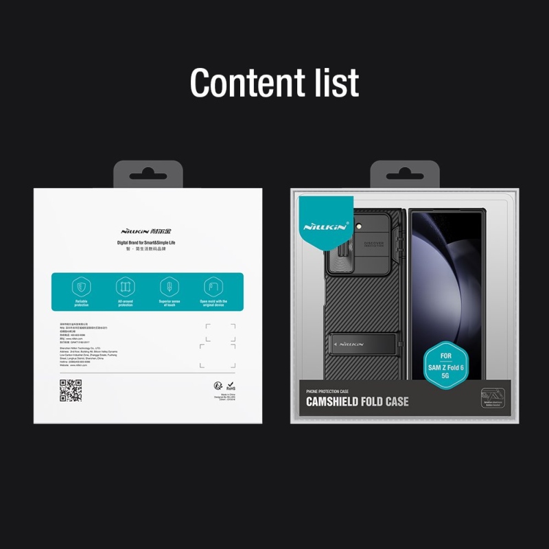 Nillkin CamShield FOLD Stand Zadní Kryt pro Samsung Galaxy Z Fold 6 Black