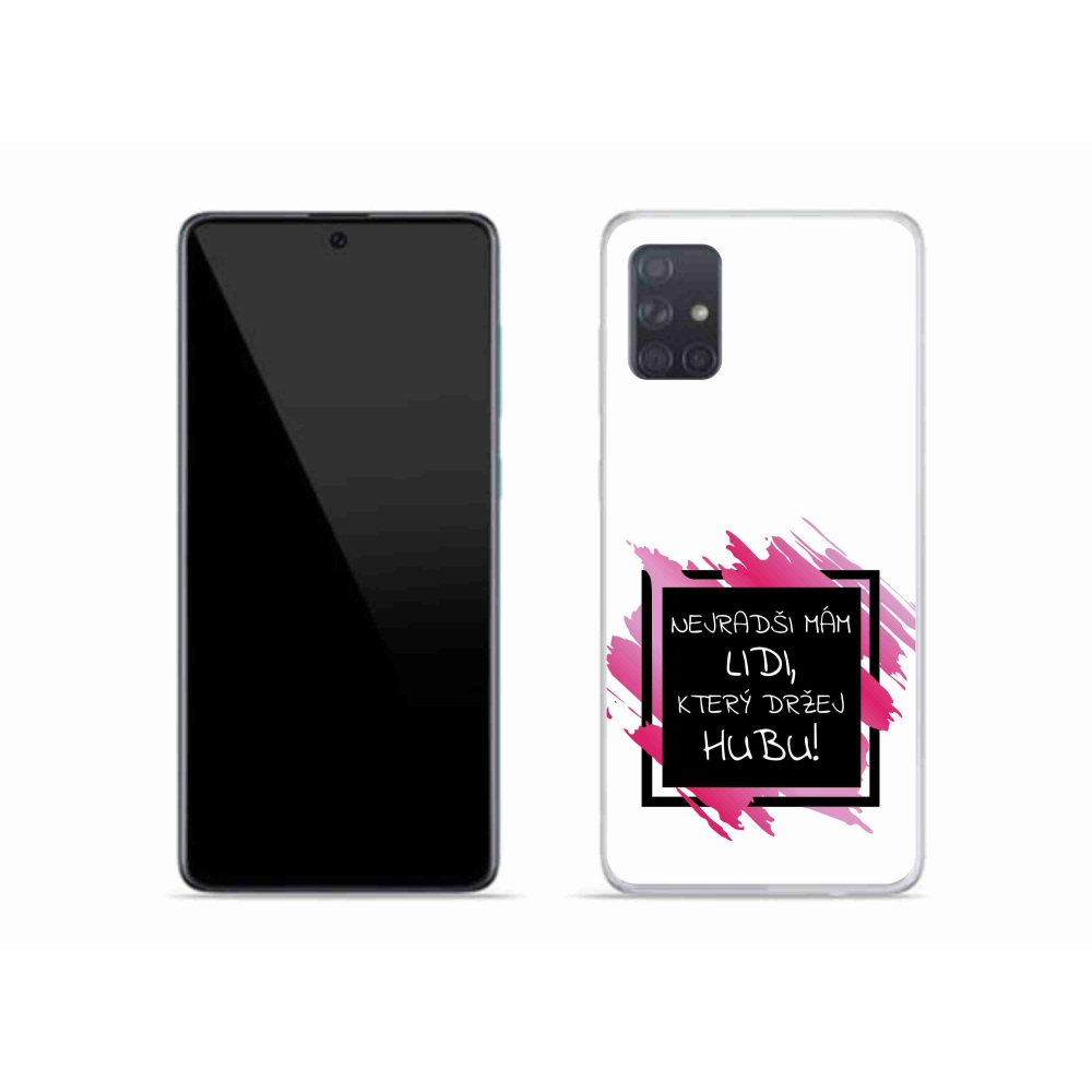 Gelový kryt mmCase na Samsung Galaxy A51 - vtipný text 7 černobílé pozadí