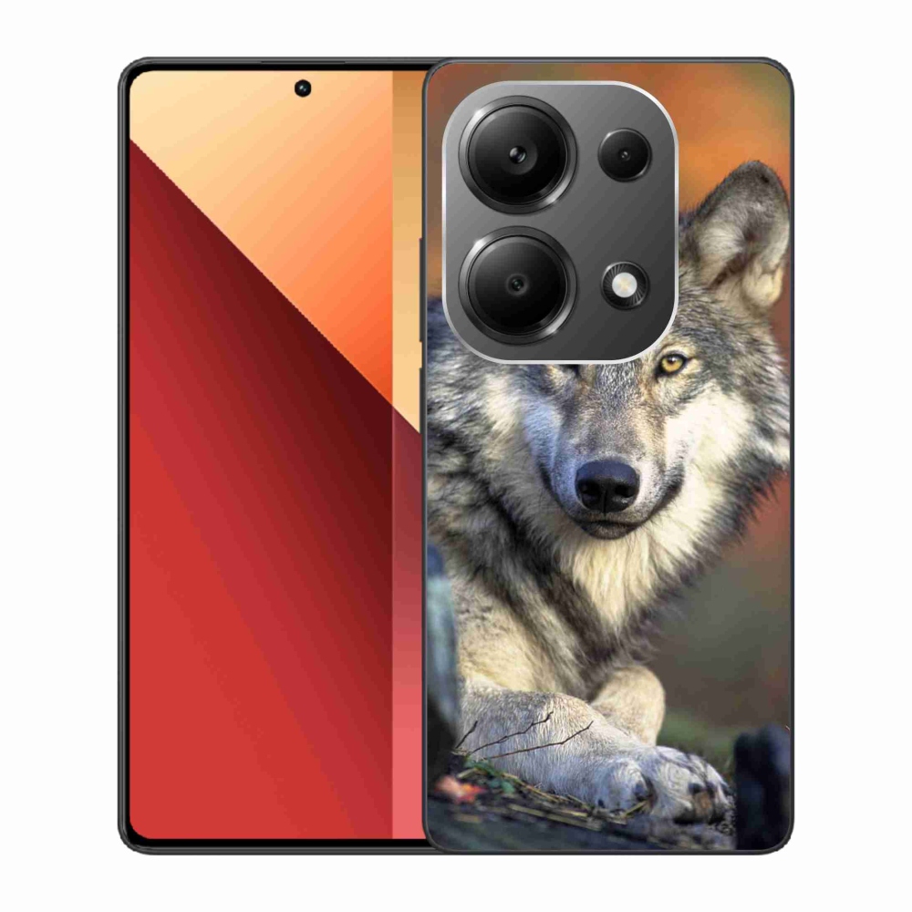 Gelový obal mmCase na Xiaomi Redmi Note 13 Pro 4G/Poco M6 Pro - vlk