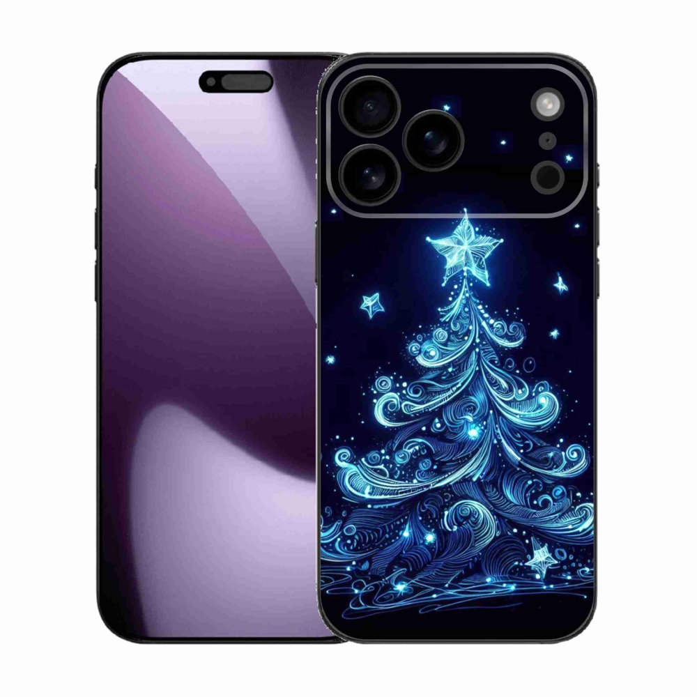 Gelový kryt mmCase na iPhone 17 Pro Max - neonový vánoční stromek 4