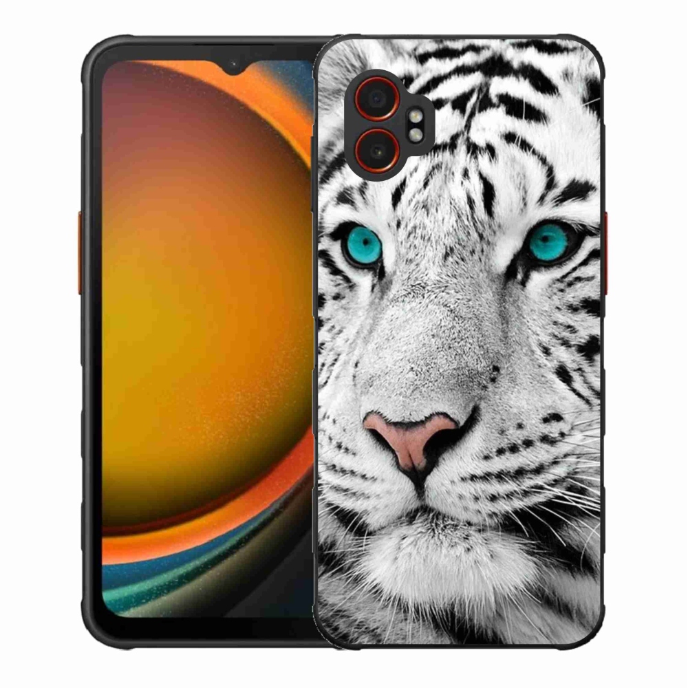 Gelový kryt mmCase na Samsung Galaxy Xcover 7 Pro - bílý tygr
