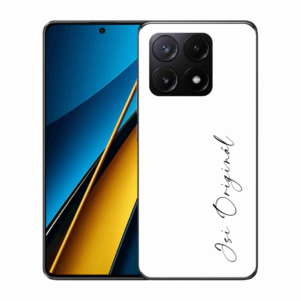 Gelový kryt mmCase na Xiaomi Poco X6 Pro 5G - jsi originál bílé pozadí