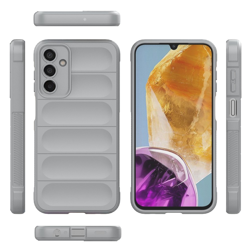 Rugg odolný gelový obal na Samsung Galaxy M15 5G - světlešedý