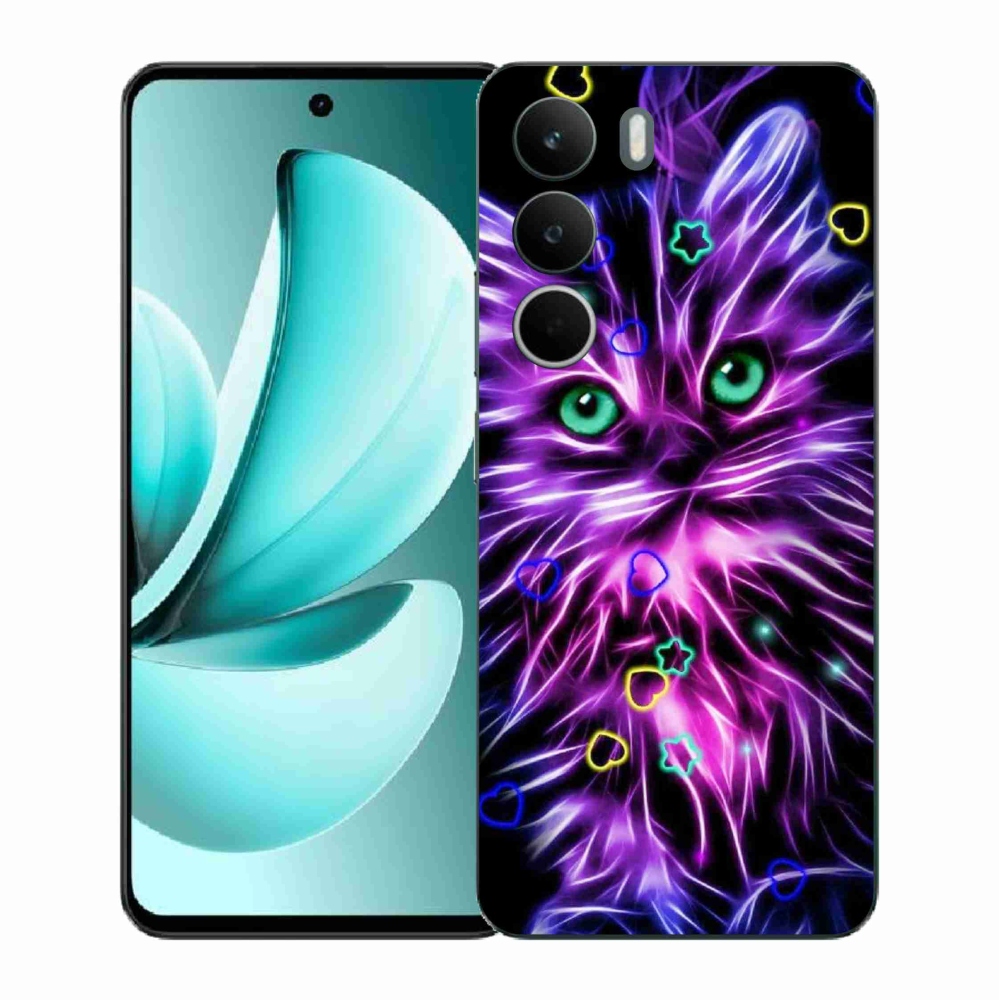 Gelový kryt mmCase na Realme C71 - abstraktní kočka