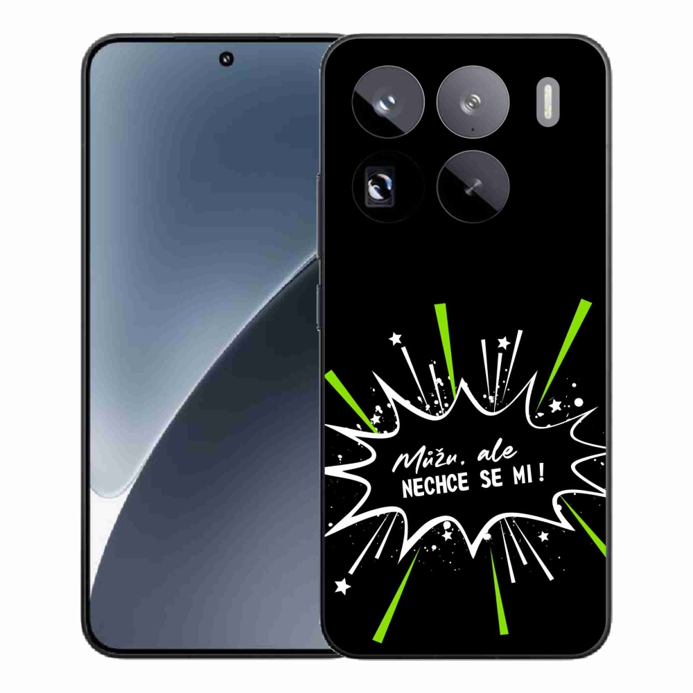 Gelový kryt mmCase na Xiaomi 15 Pro - vtipný text 11 černé pozadí
