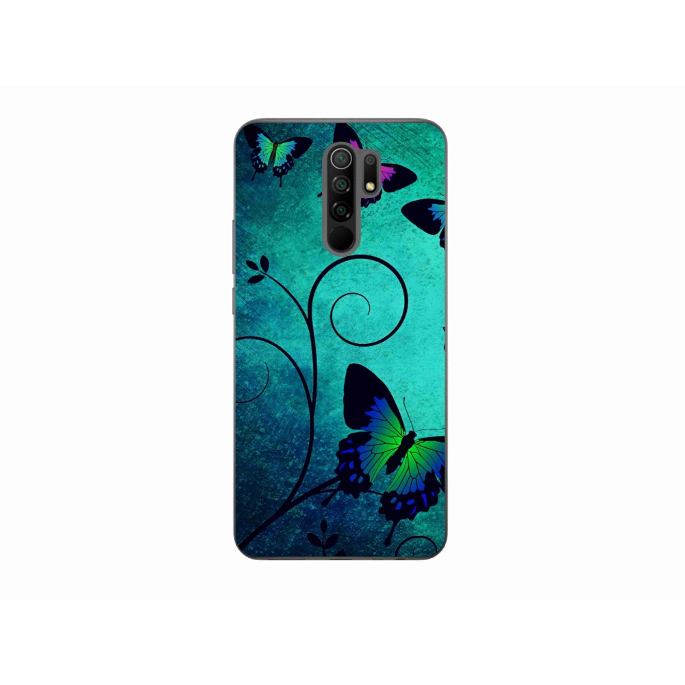 Gelový kryt mmCase na mobil Xiaomi Redmi 9 - barevní motýli