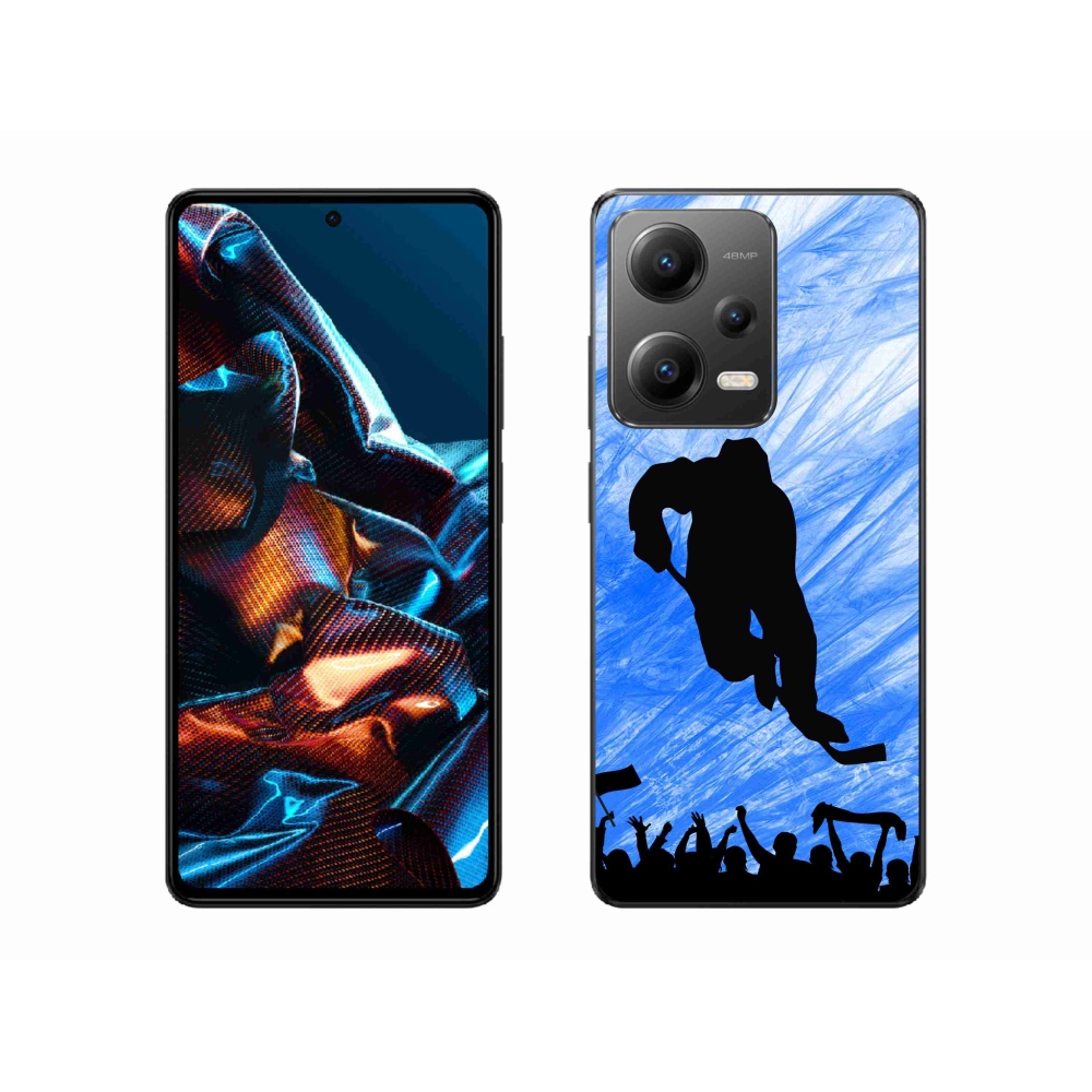 Gelový kryt mmCase na mobil Xiaomi Redmi Note 12 Pro 5G - hokejový hráč