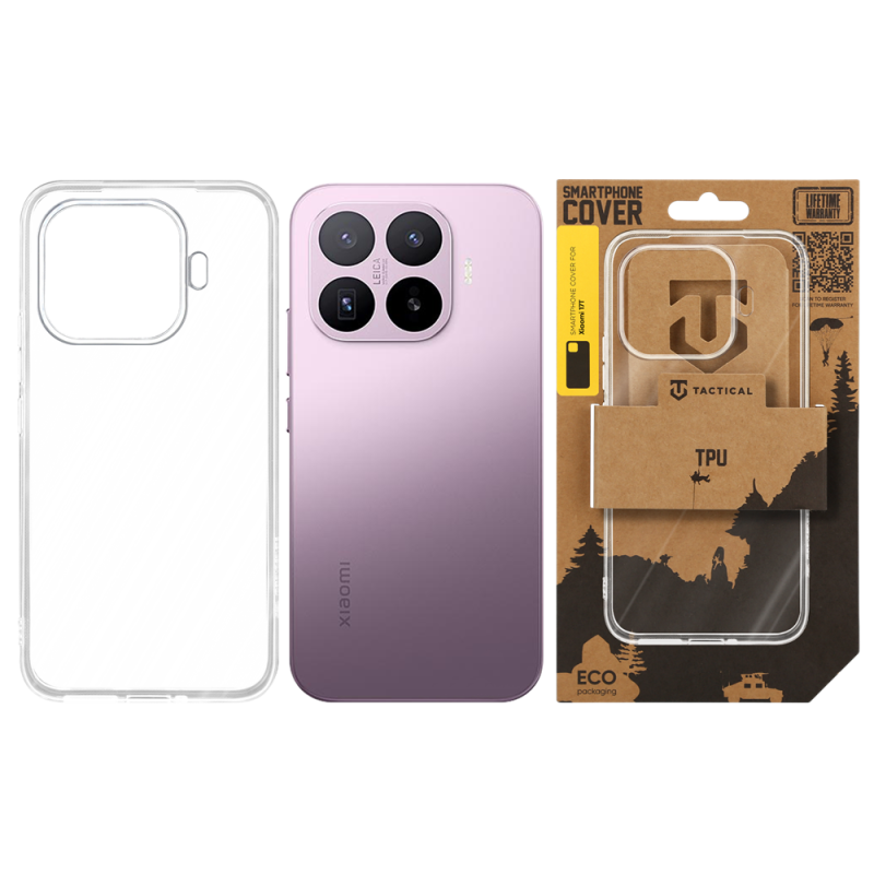 Tactical TPU Kryt pro Xiaomi 17T Transparent