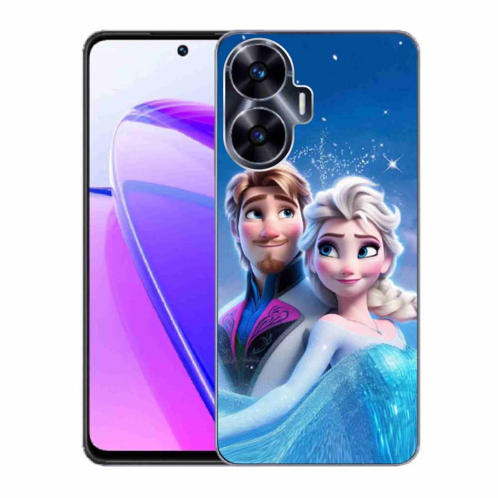 Gelový kryt mmCase na Realme C55 - ledové království 1