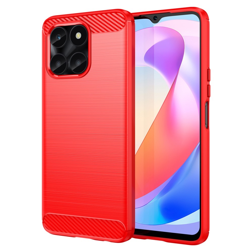 Carbon odolný gelový obal na Honor X6a - červený