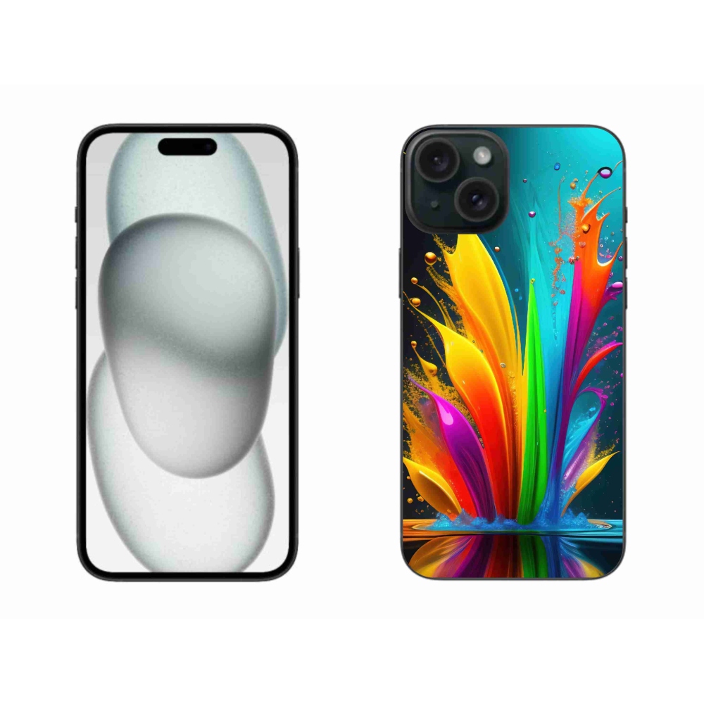 Gelový kryt mmCase na iPhone 15 Plus - abstraktní motiv 1