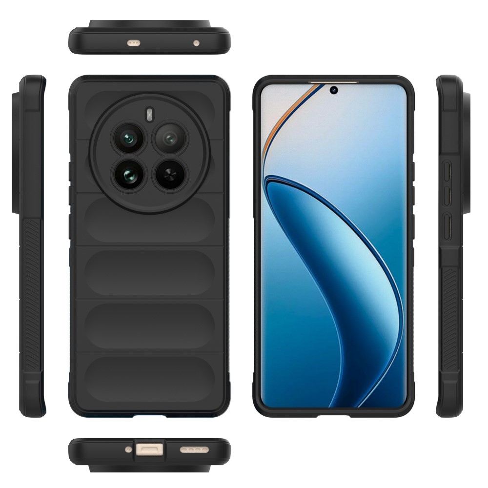 Rugg odolný gelový obal na Realme 12 Pro 5G/12 Pro+ 5G - černý
