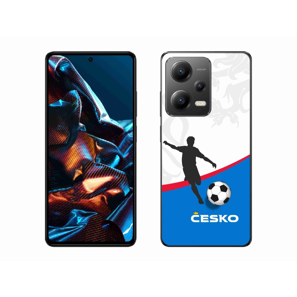 Gelový kryt mmCase na Xiaomi Redmi Note 12 Pro 5G - fotbal Česko 1