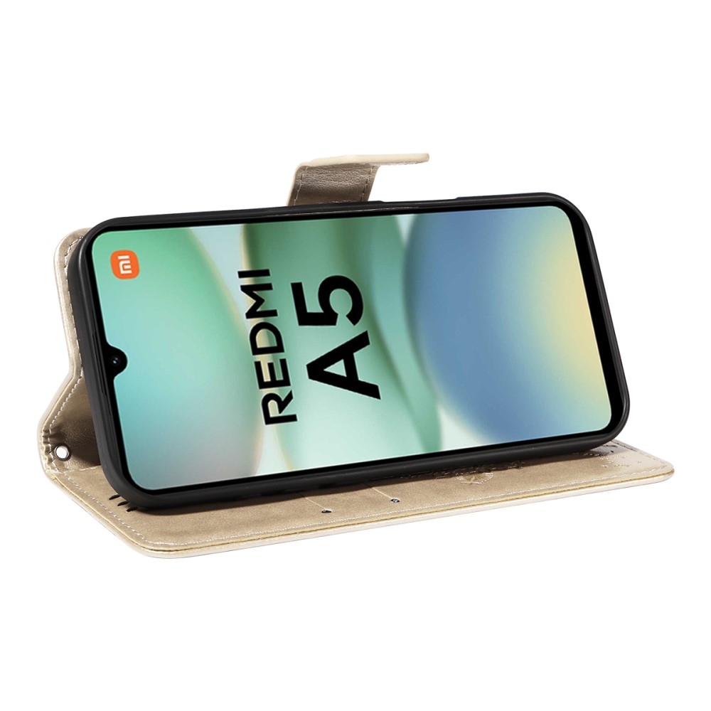Trees knížkové pouzdro na Xiaomi Redmi A5 (171.7x77.8x8.3mm) - zlaté