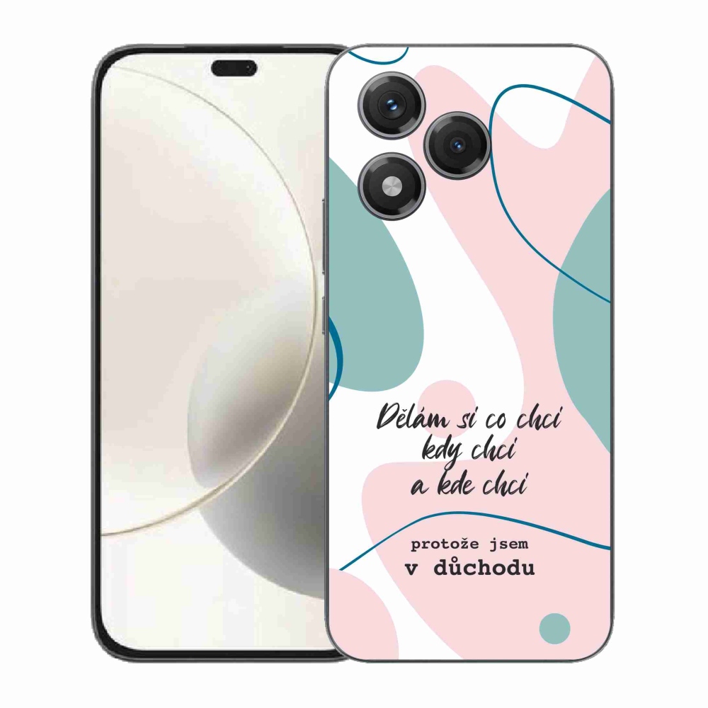 Gelový kryt mmCase na Honor 400 Lite - vtipný text 10 bílé pozadí