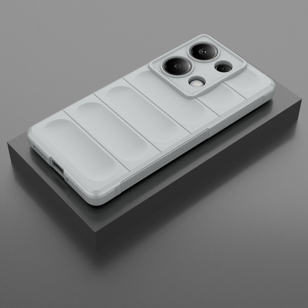 Rugg odolný gelový obal na Xiaomi Redmi Note 14S - světlešedý