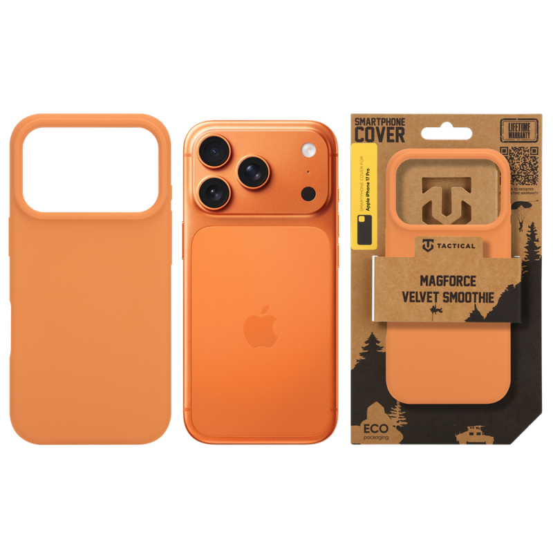 Tactical MagForce Velvet Smoothie Kryt pro Apple iPhone 17 Pro Agent Orange