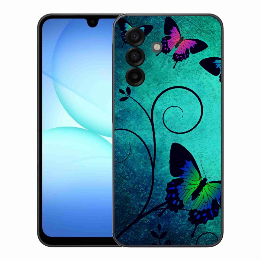 Gelový kryt mmCase na Samsung Galaxy A17 4G/5G - barevní motýli