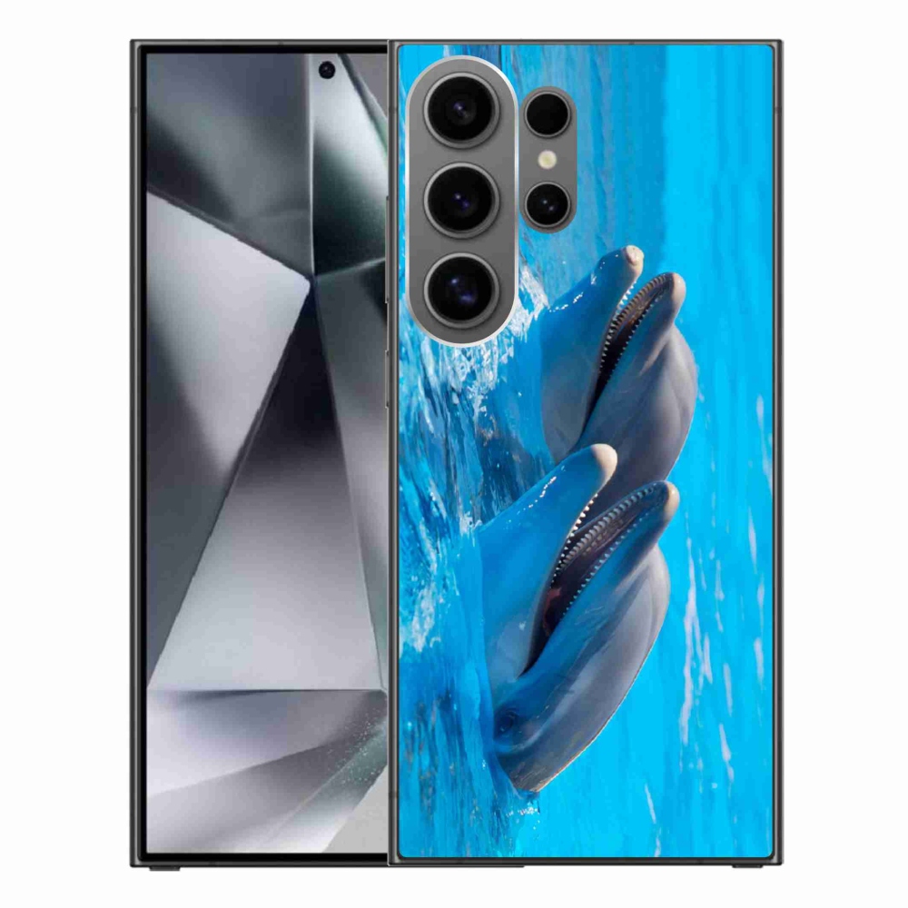 Gelový kryt mmCase na Samsung Galaxy S24 Ultra - delfíni