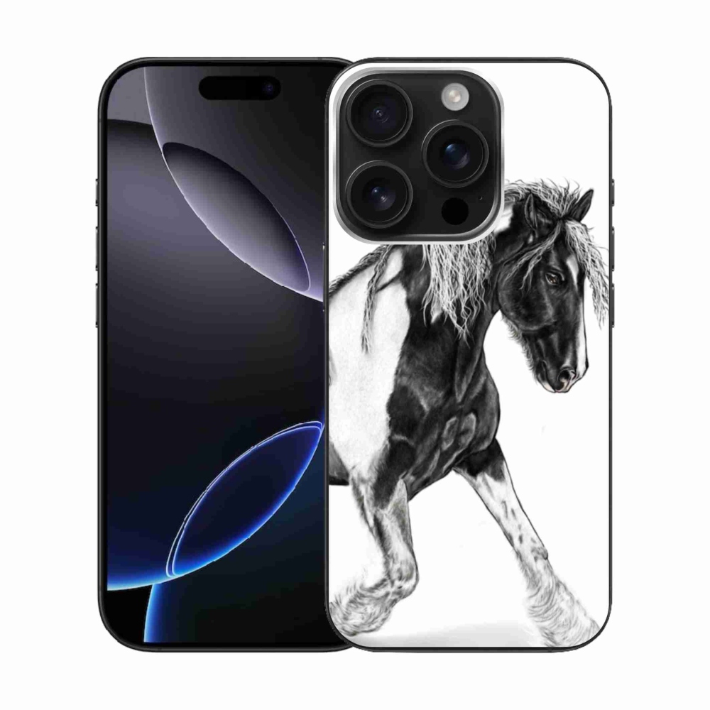 Gelový kryt mmCase na iPhone 16 Pro - kůň