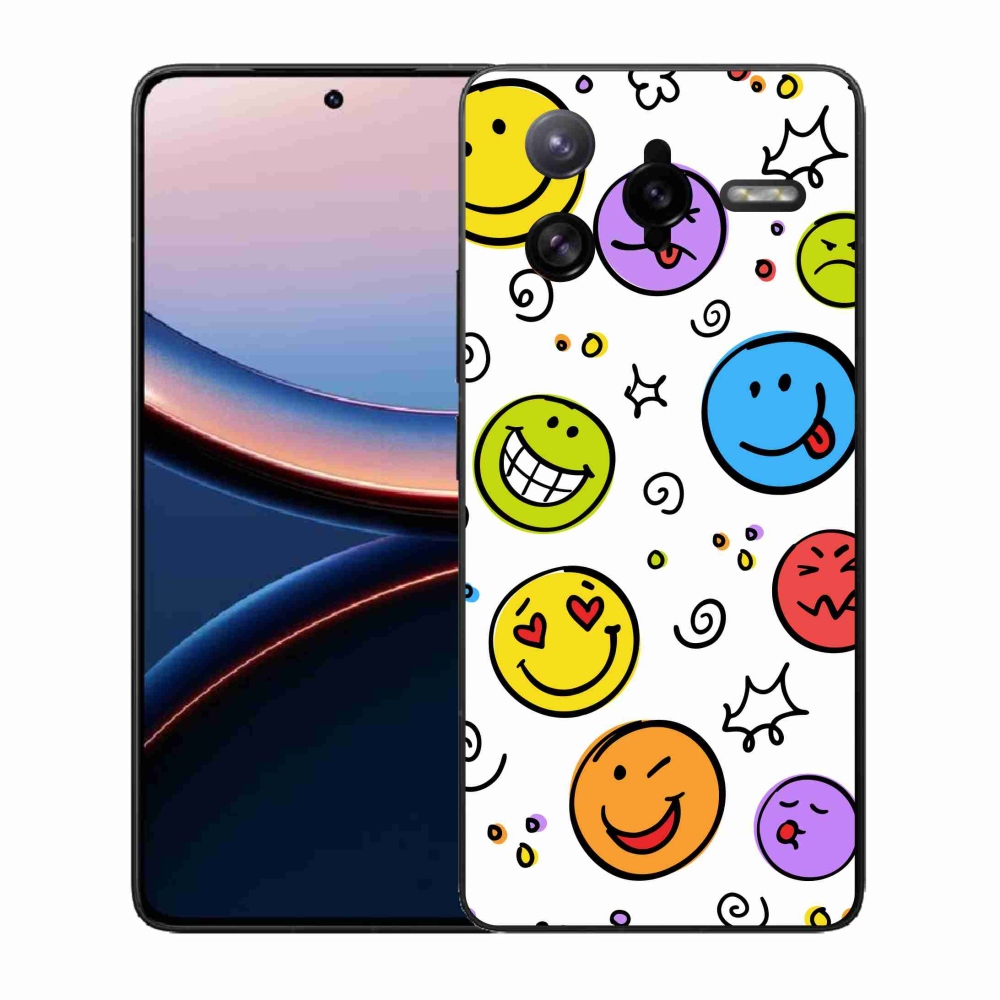 Gelový kryt mmCase na Xiaomi Poco F7 Ultra - smajlíci