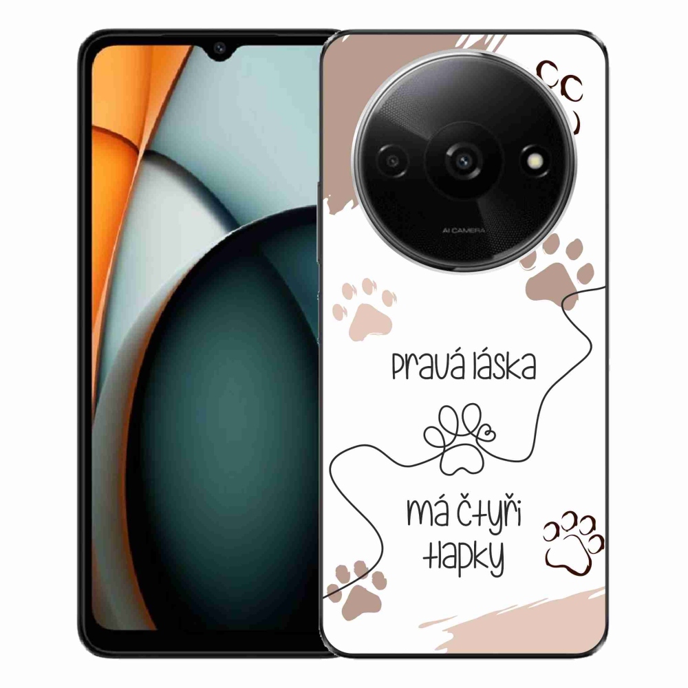 Gelový kryt mmCase na Xiaomi Redmi A3  - psí motiv 1 bílé pozadí