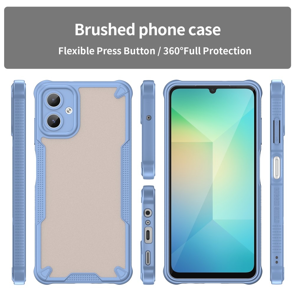 Frosted odolný kryt na Samsung Galaxy A06 4G - modrý