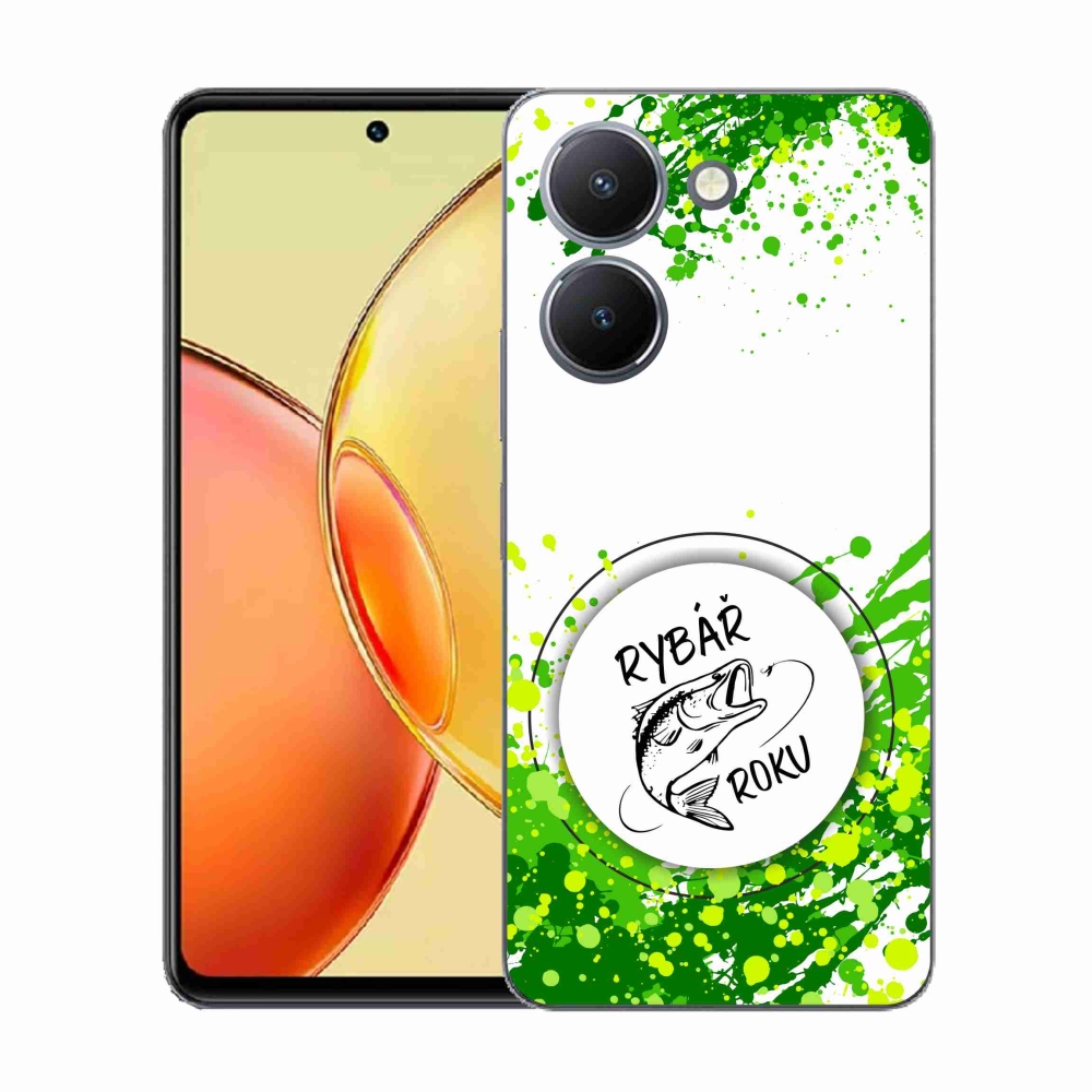 Gelový kryt mmCase na Vivo Y36 - rybář roku bílé pozadí