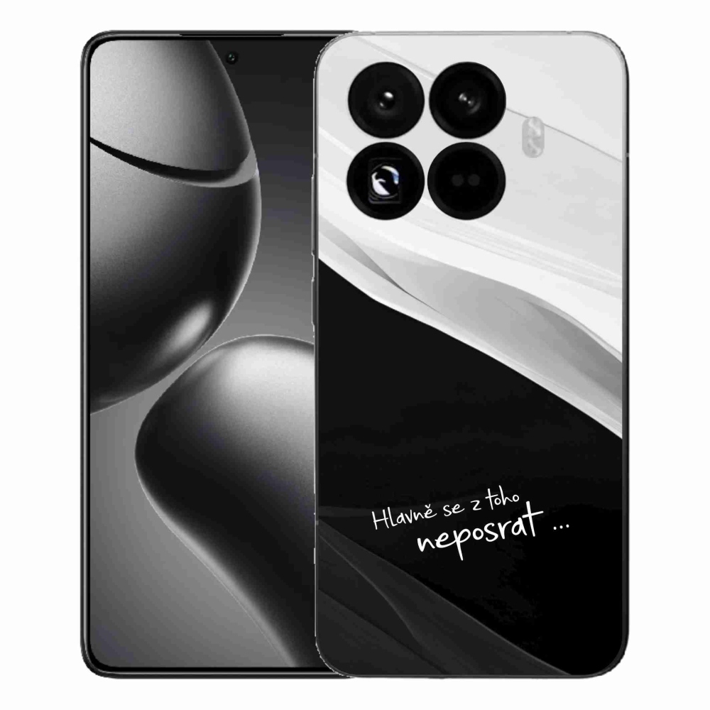 Gelový kryt mmCase na Xiaomi 15T Pro - vtipný text 13 černobílé pozadí