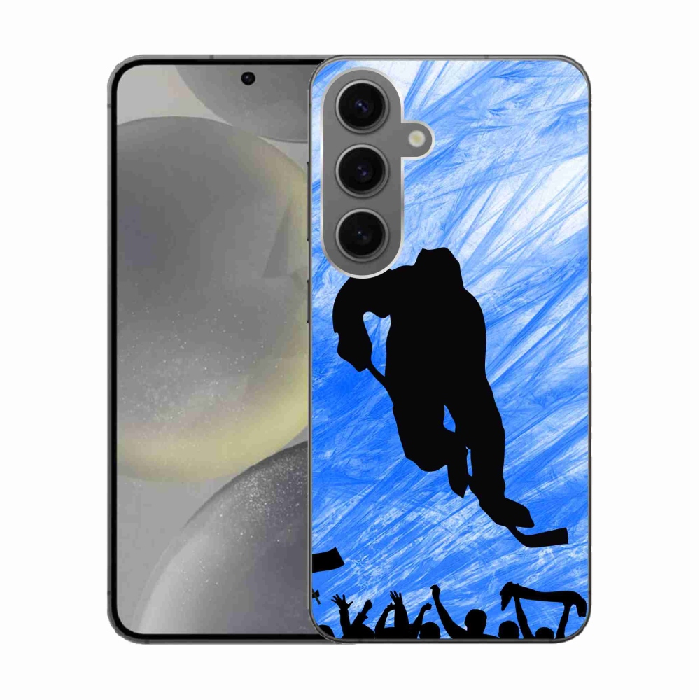 Gelový kryt mmCase na Samsung Galaxy S24 - hokejový hráč