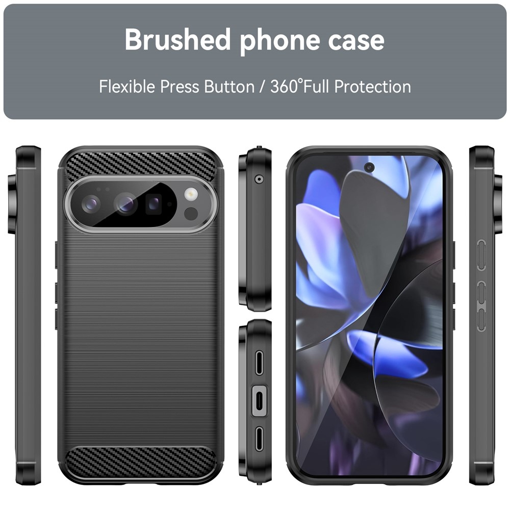 Carbon odolný gelový obal na Google Pixel 10 Pro/Pixel 10 - černý