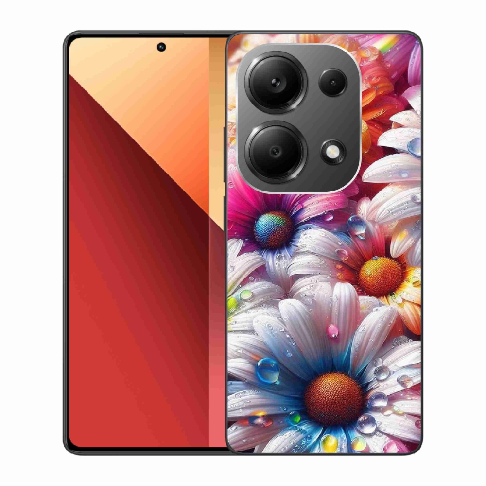 Gelový kryt mmCase na Xiaomi Redmi Note 13 Pro 4G/Poco M6 Pro - barevné kopretiny
