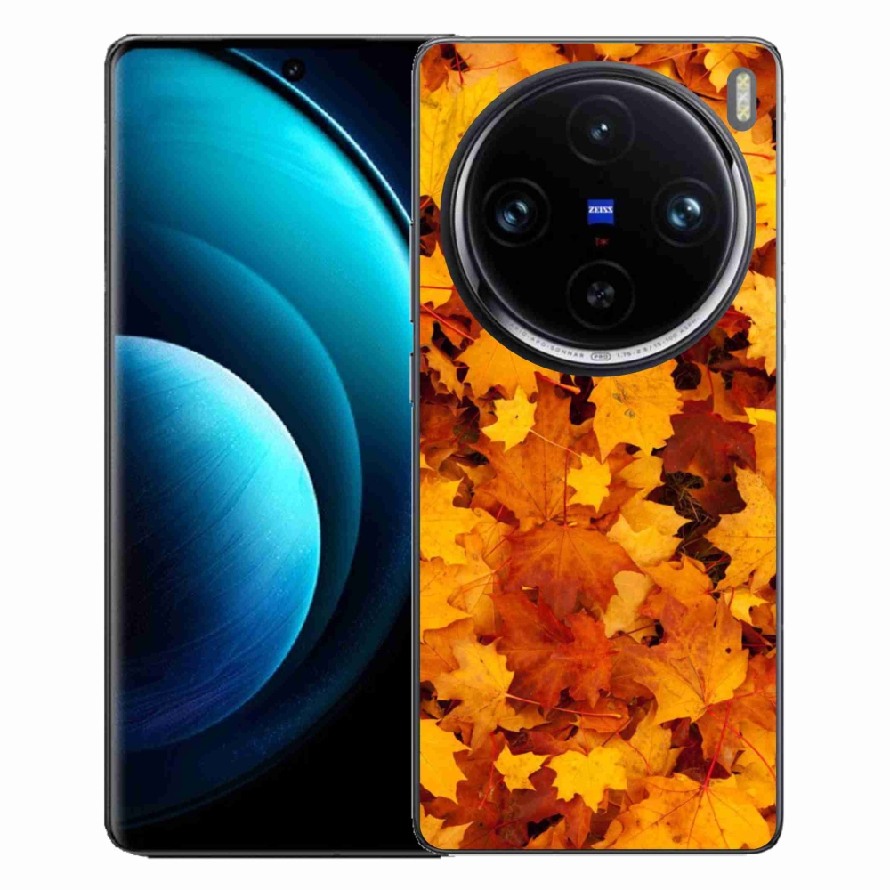 Gelový kryt mmCase na Vivo X100 Pro 5G - javorové listy