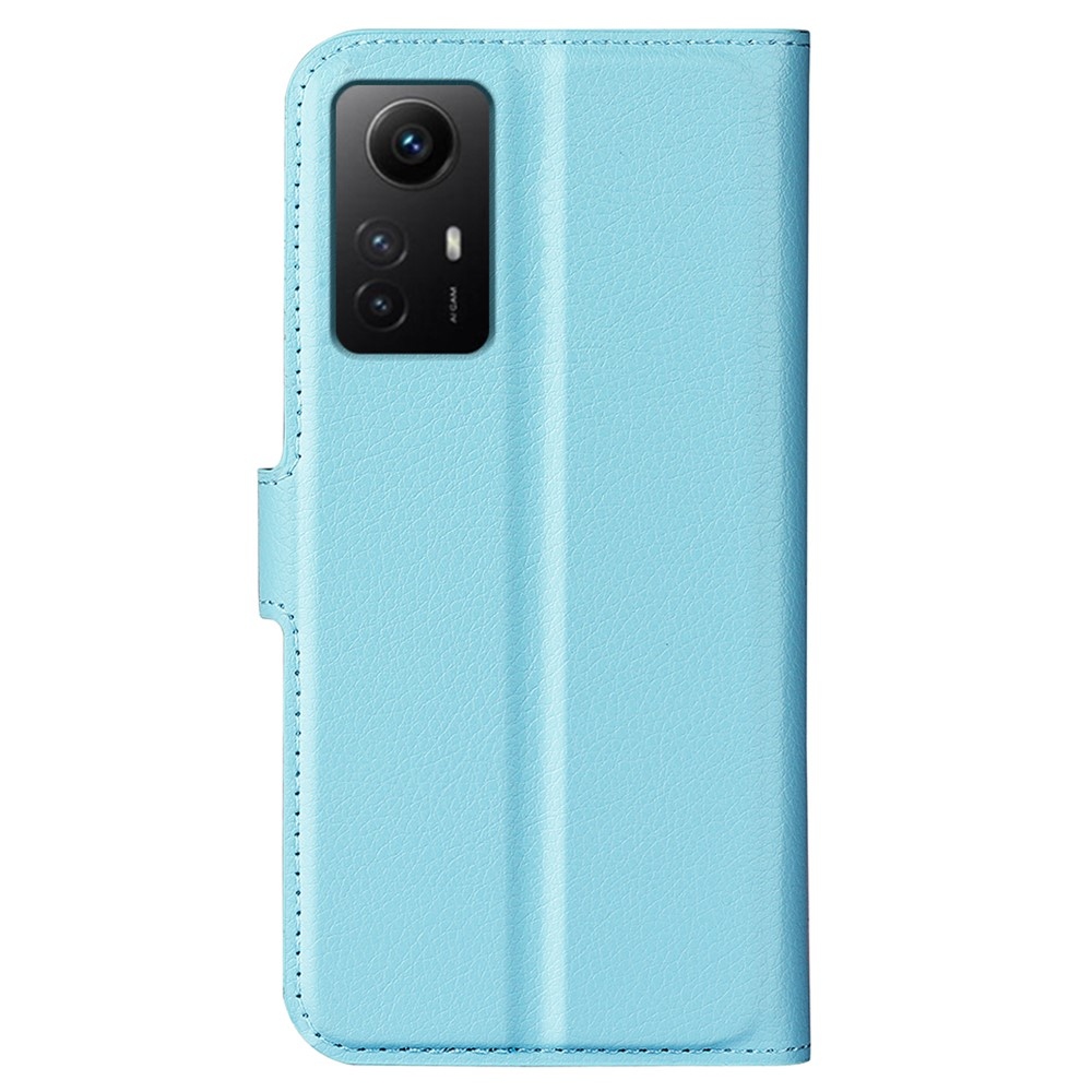 Litchi knížkové pouzdro na Xiaomi Redmi Note 12S - modré