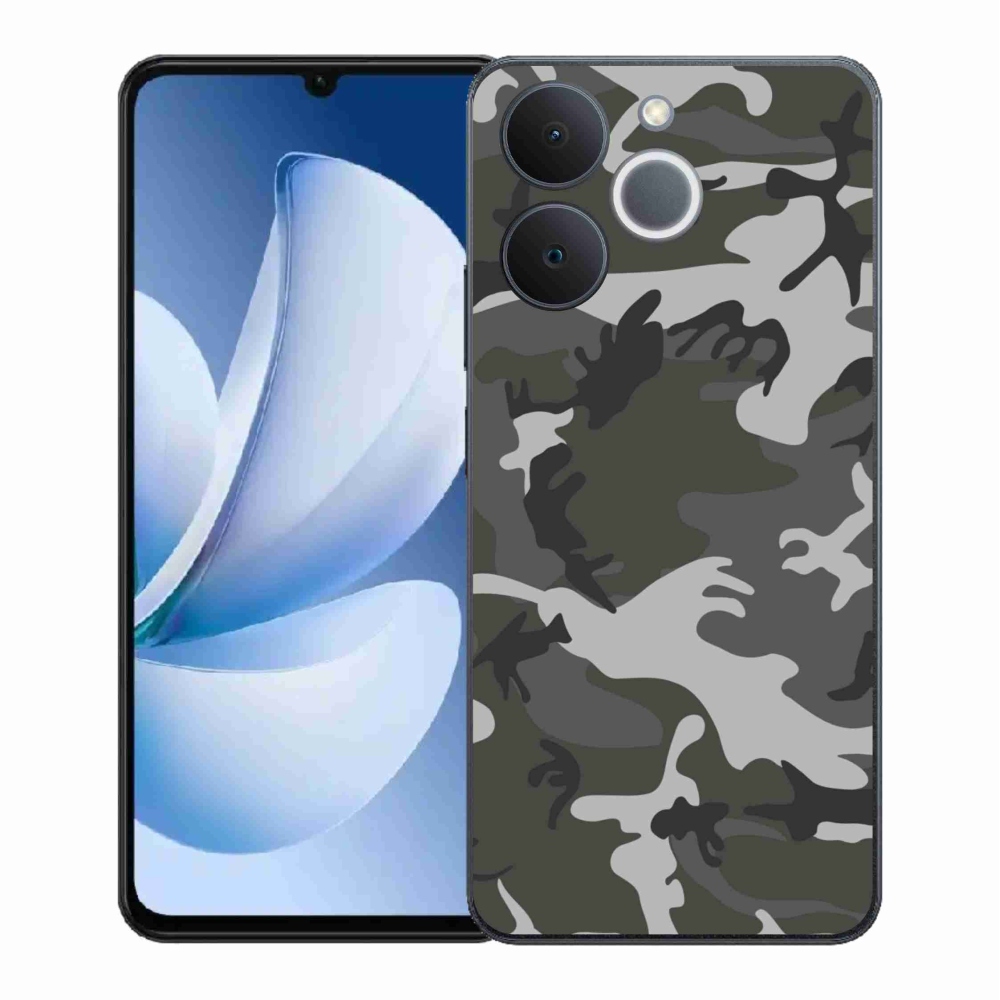 Gelový kryt mmCase na Realme Note 70T - maskáčový vzor