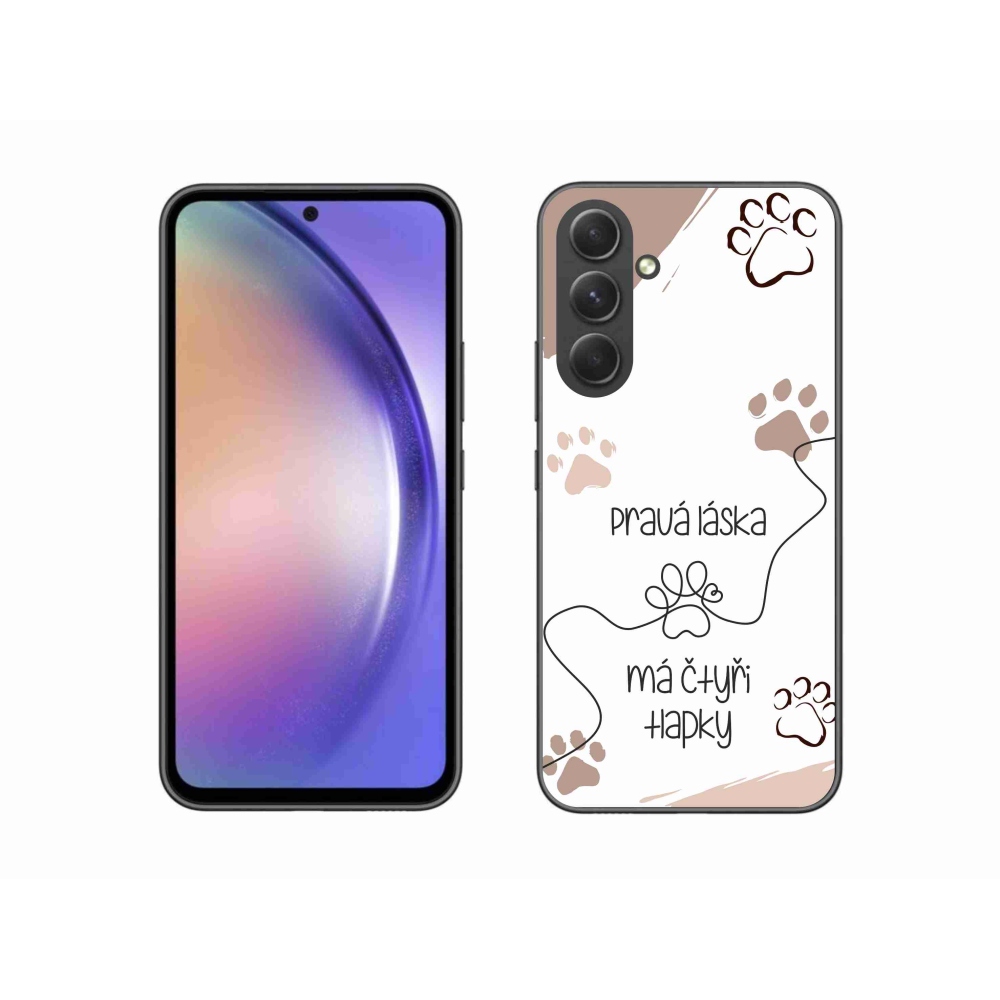 Gelový kryt mmCase na Samsung Galaxy A54 5G - psí motiv 1 bílé pozadí