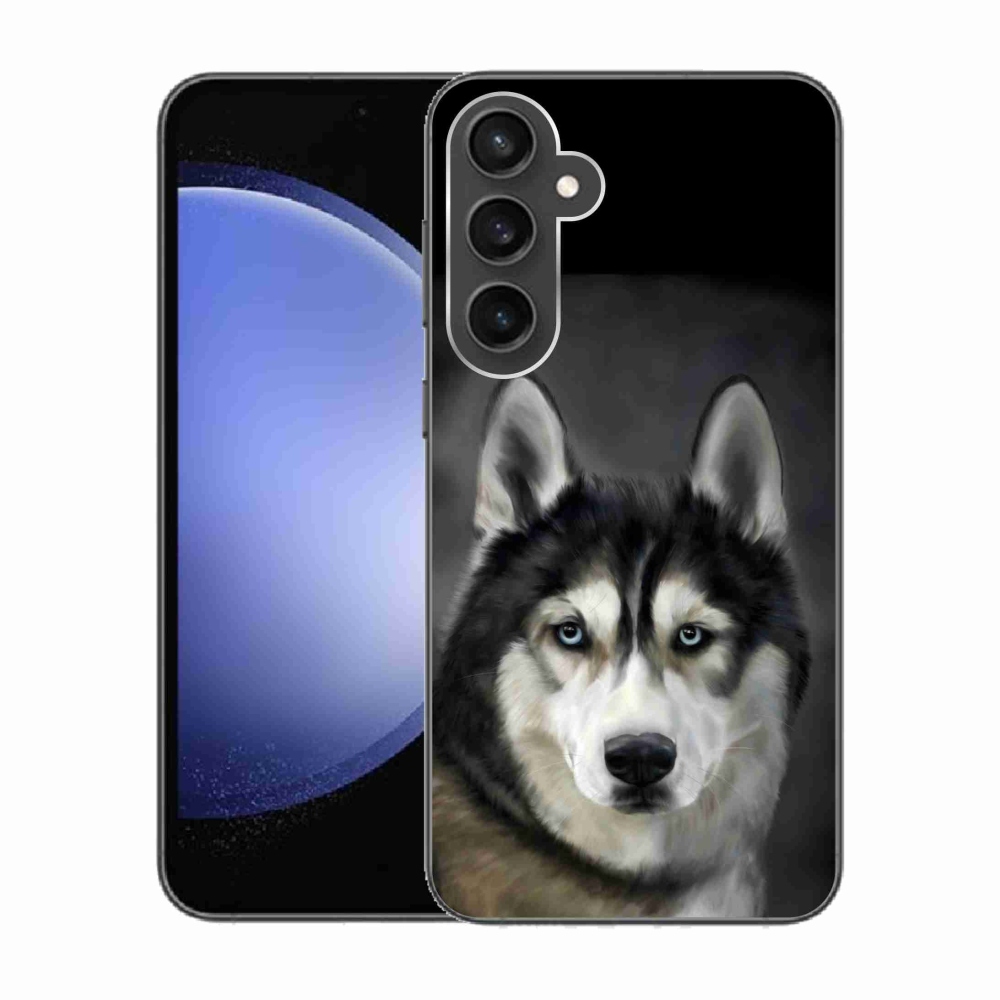 Gelový obal mmCase na Samsung Galaxy S23 FE - husky