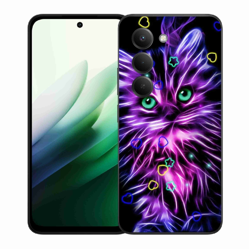 Gelový kryt mmCase na Xiaomi Redmi 15 5G (169mm) - abstraktní kočka
