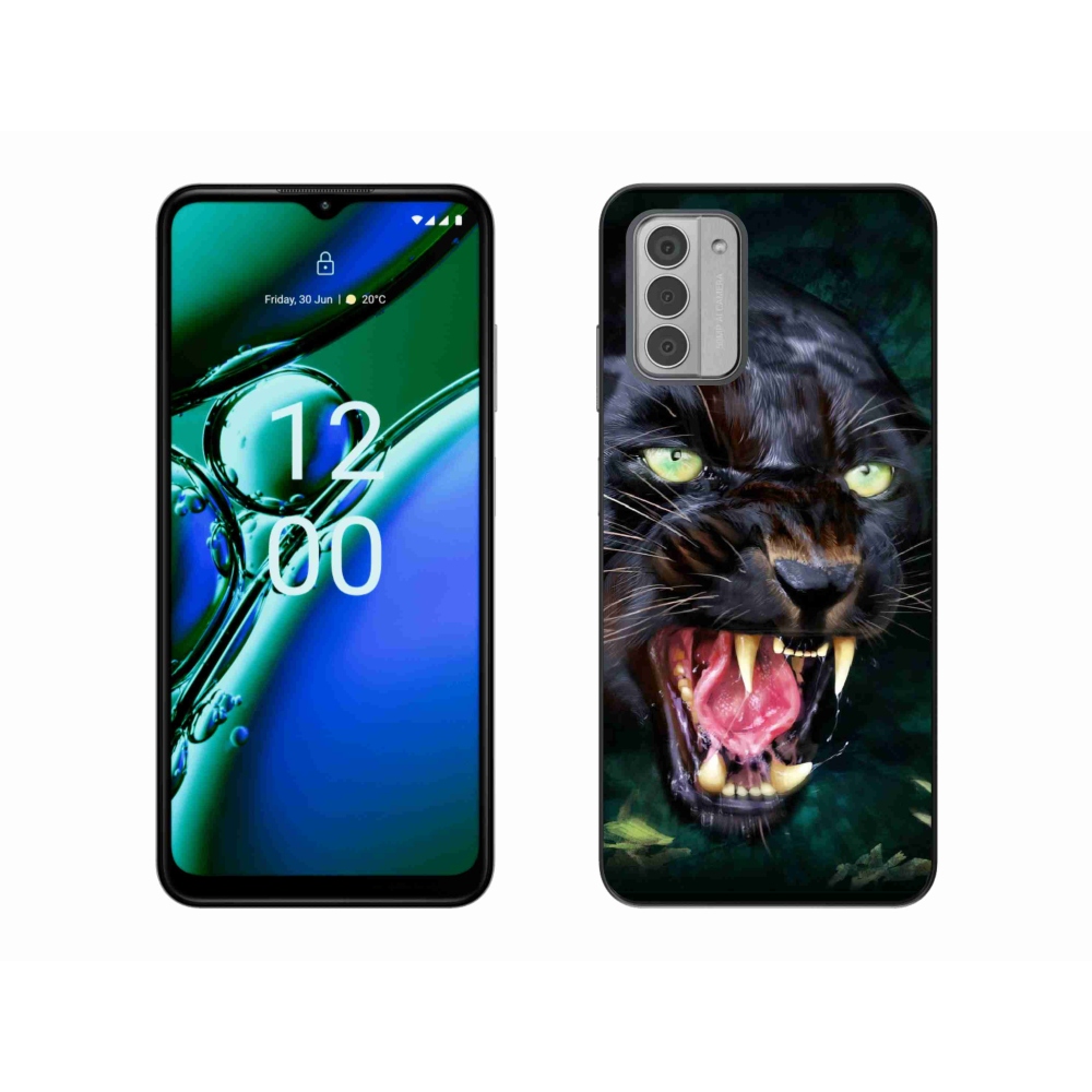 Gelový kryt mmCase na Nokia G42 - rozzuřený černý panter
