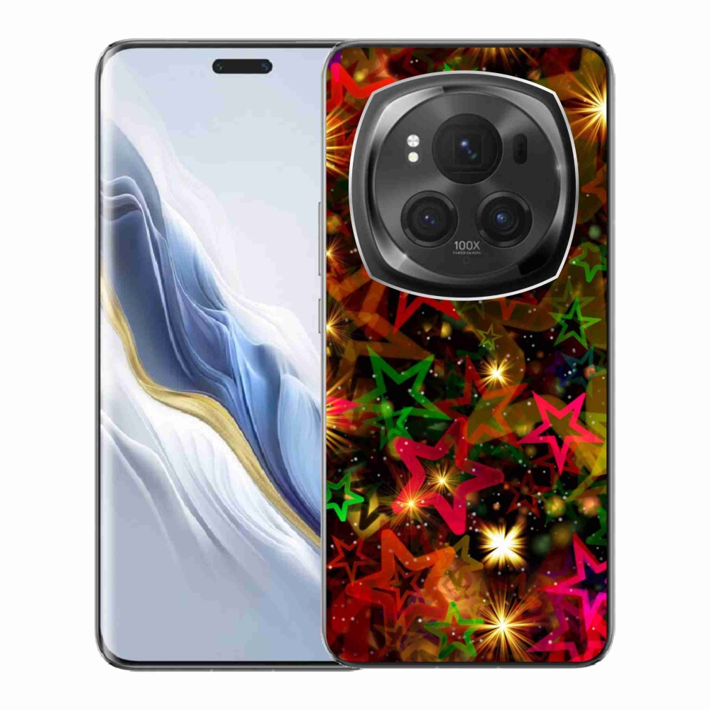 Gelový kryt mmCase na Honor Magic 6 Pro 5G - barevné hvězdičky