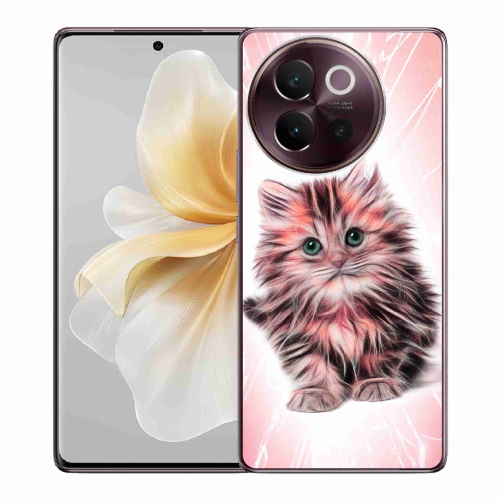Gelový kryt mmCase na Vivo V40 Lite 5G - roztomilé kotě