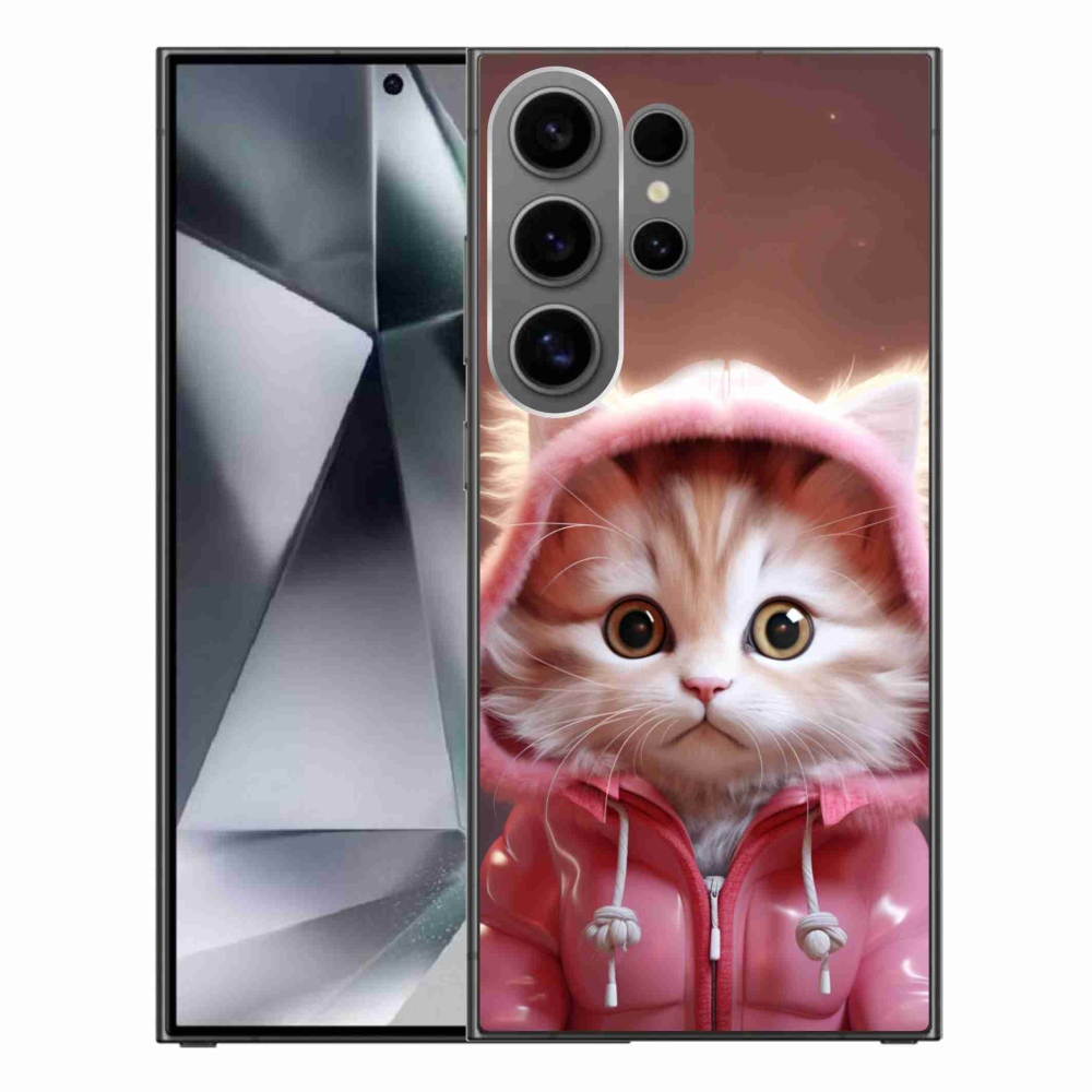 Gelový kryt mmCase na Samsung Galaxy S24 Ultra - roztomilé kotě 3