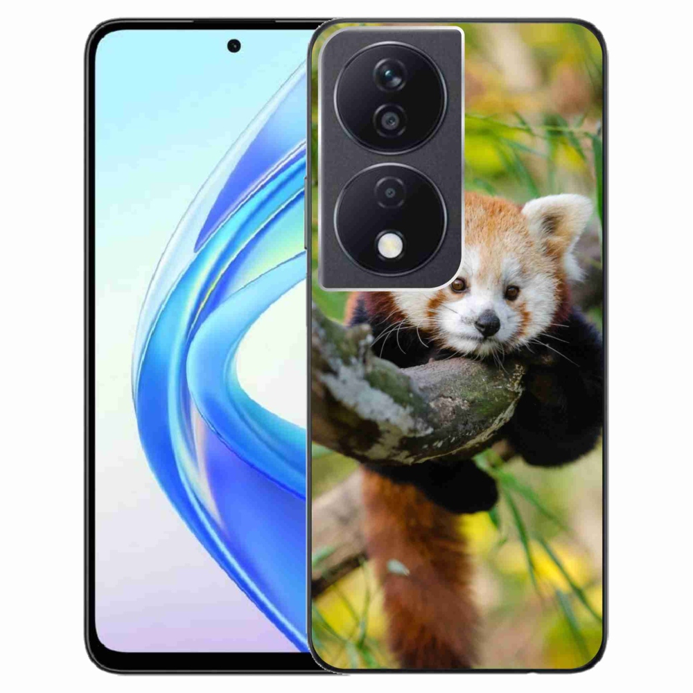 Gelový kryt mmCase na Honor X7b/Honor 90 Smart - panda červená