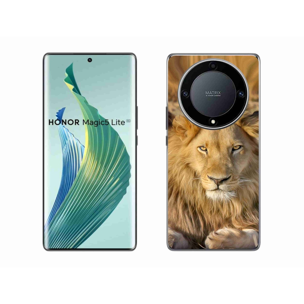 Gelový kryt mmCase na Honor Magic 5 Lite 5G - lev 2