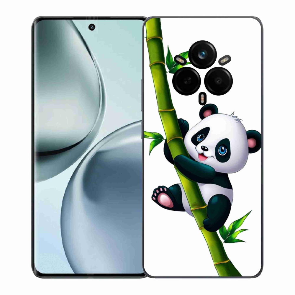 Gelový kryt mmCase na Realme 14 Pro+ 5G - panda na bambusu